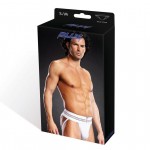 Blueline Performance Microfiber Jock Strap Sports Brief White